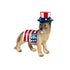American Classic Table Decor Resin Patriotic Dog