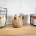 Petal & Plow Table Decor Ceramic Chicken with Feathers, 7"L