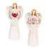 Resin Angel wit Icon, 7.25"H
