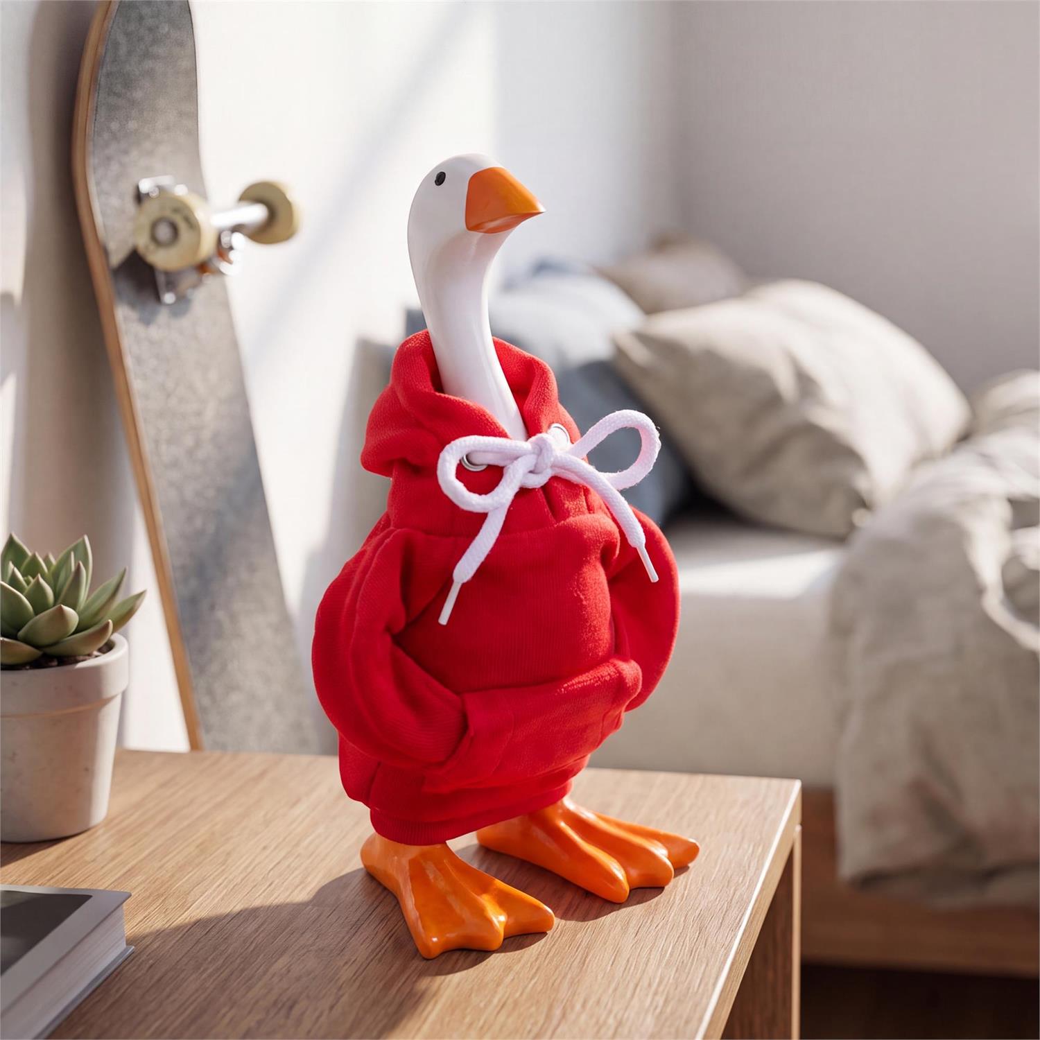 Hillside Pasture Table Decor Fabric Goose Red Hoodie Accessory Set