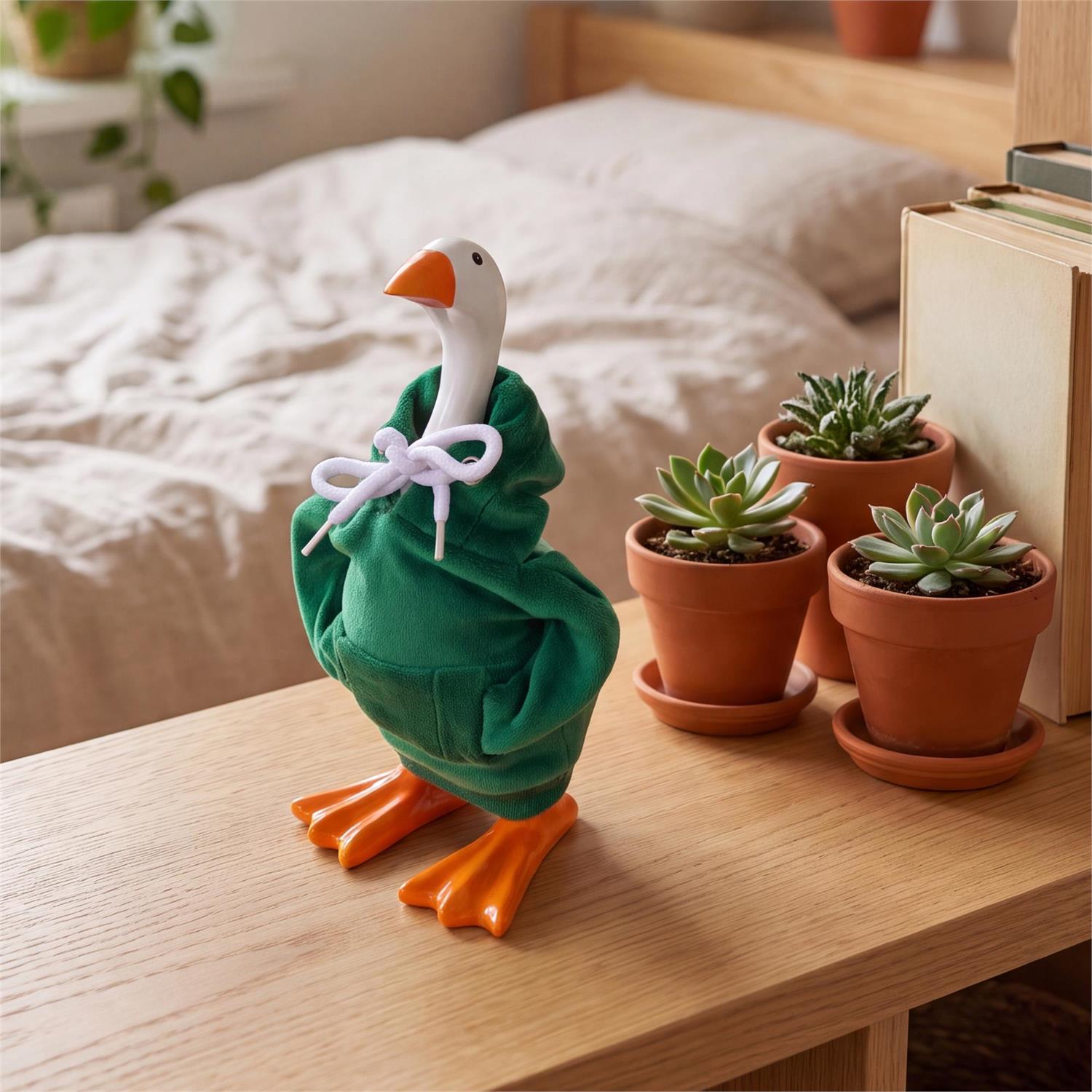 Hillside Pasture Table Decor Fabric Goose Green Hoodie Accessory Set