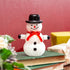 Heartfelt Cheer Art Glass Snowman, 5.9"H