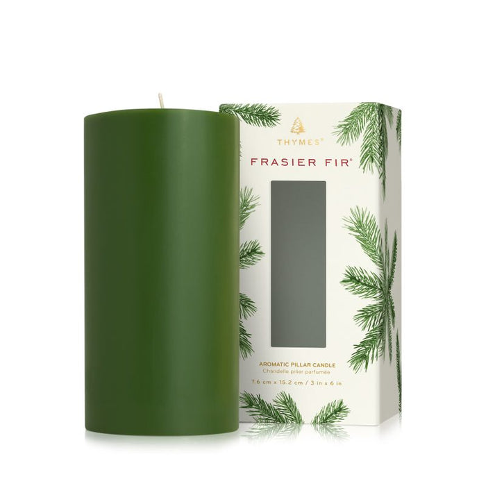 Frasier Fir Pillar Candle, 3x6