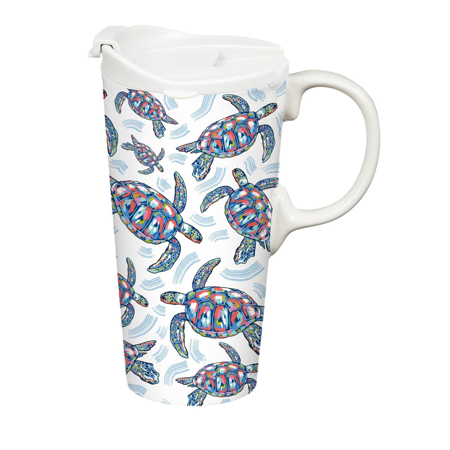 SEA TURTLE Ceramic Perfect Cup, 17oz, Gift Box by Evergreen - view 2