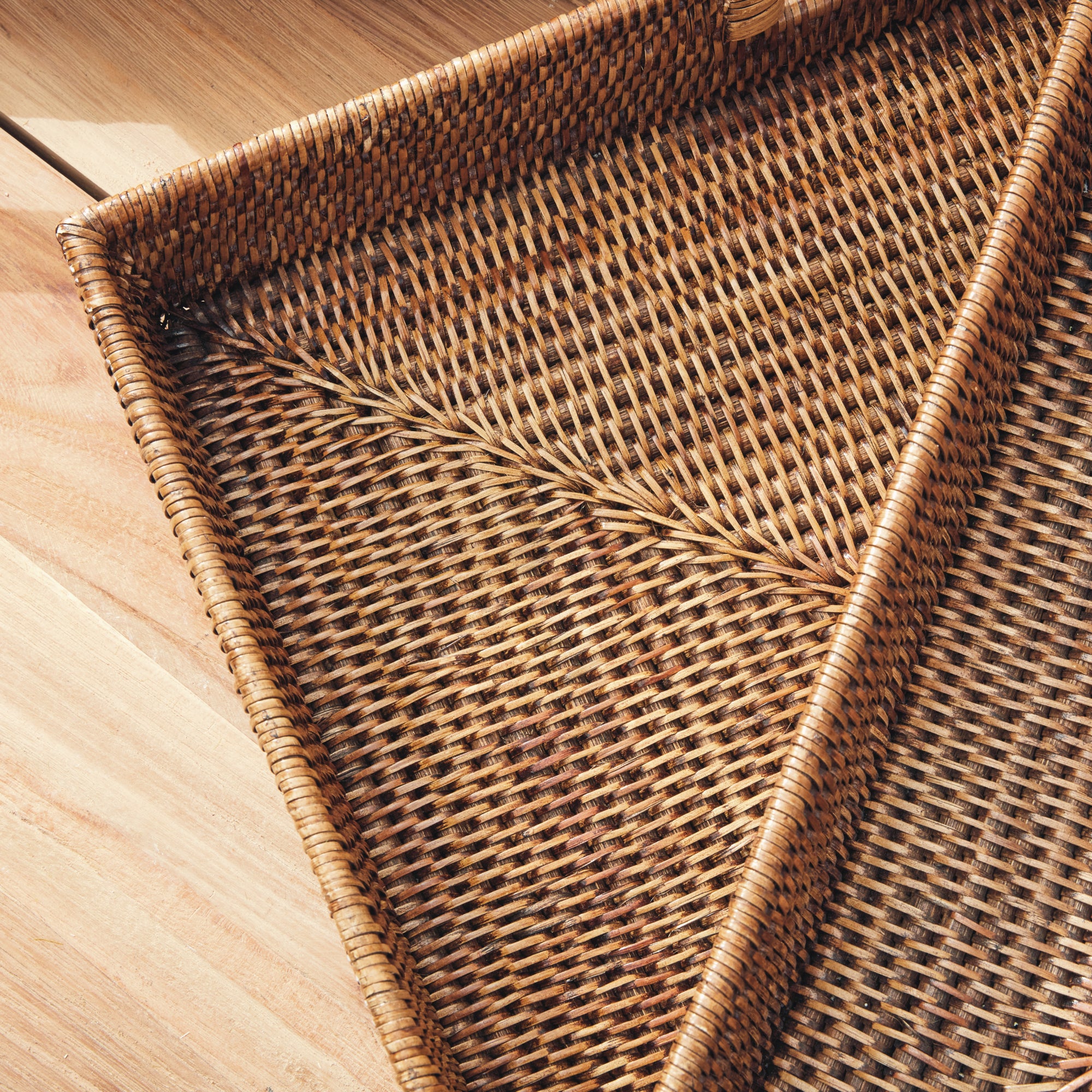 Burma Rattan Ottoman Trays, Set Of 3 - View 4