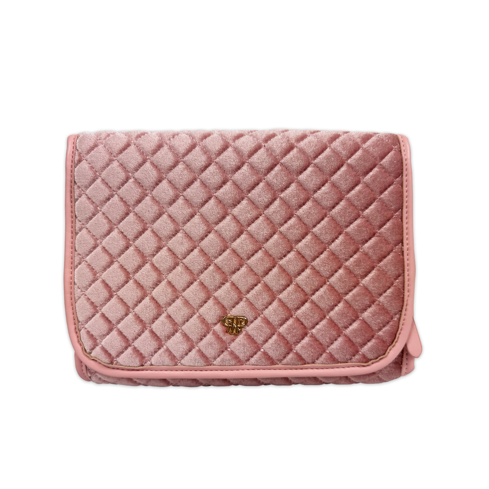 PurseN Classic Toiletry Case - Blush Velvet Quilted - A. Dodson's