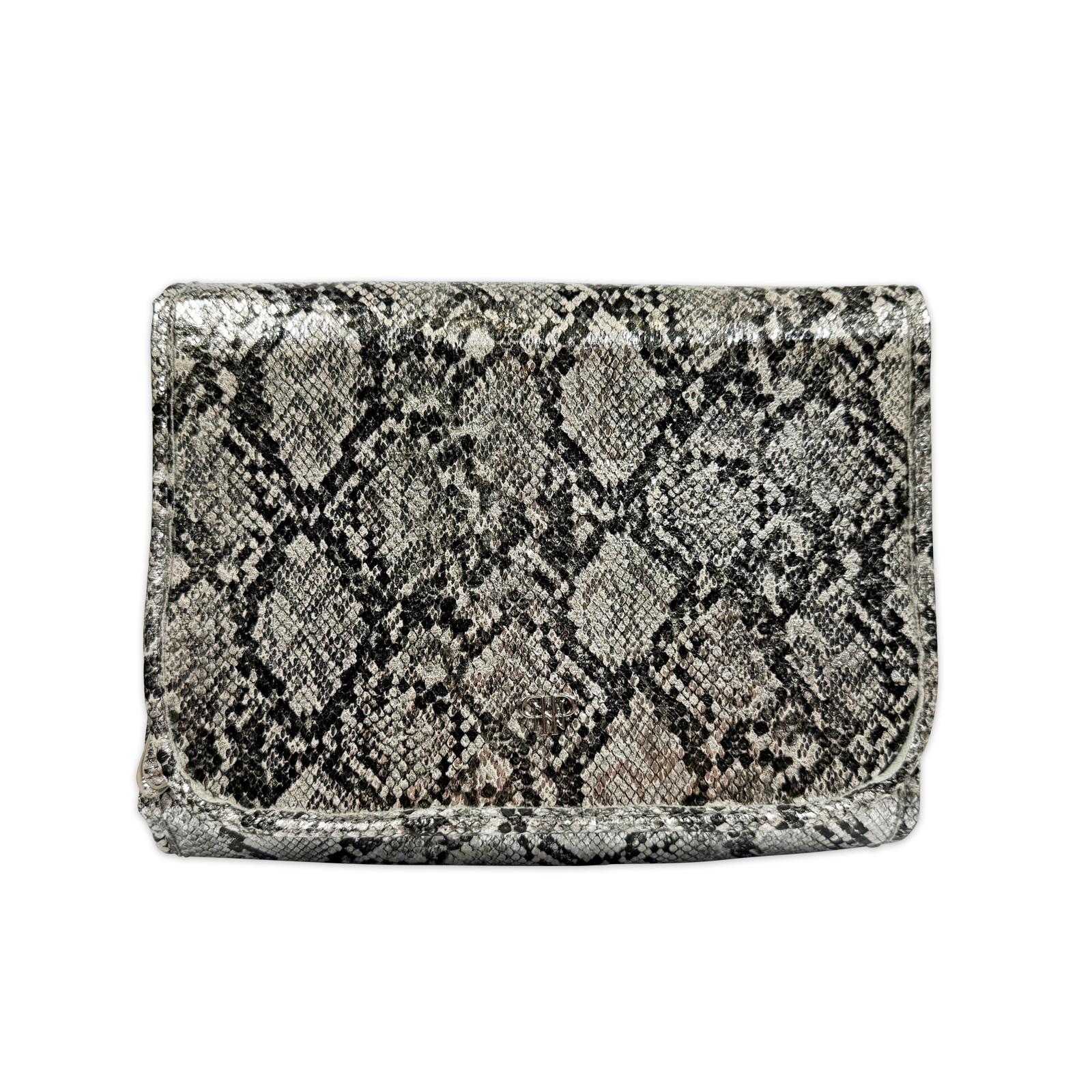 PurseN Classic Toiletry Case - Silver Python - A. Dodson's