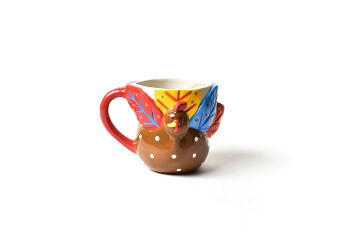 HAPPY EVERYTHING EMBELLISHMENT TURKEY SHAPED MUG