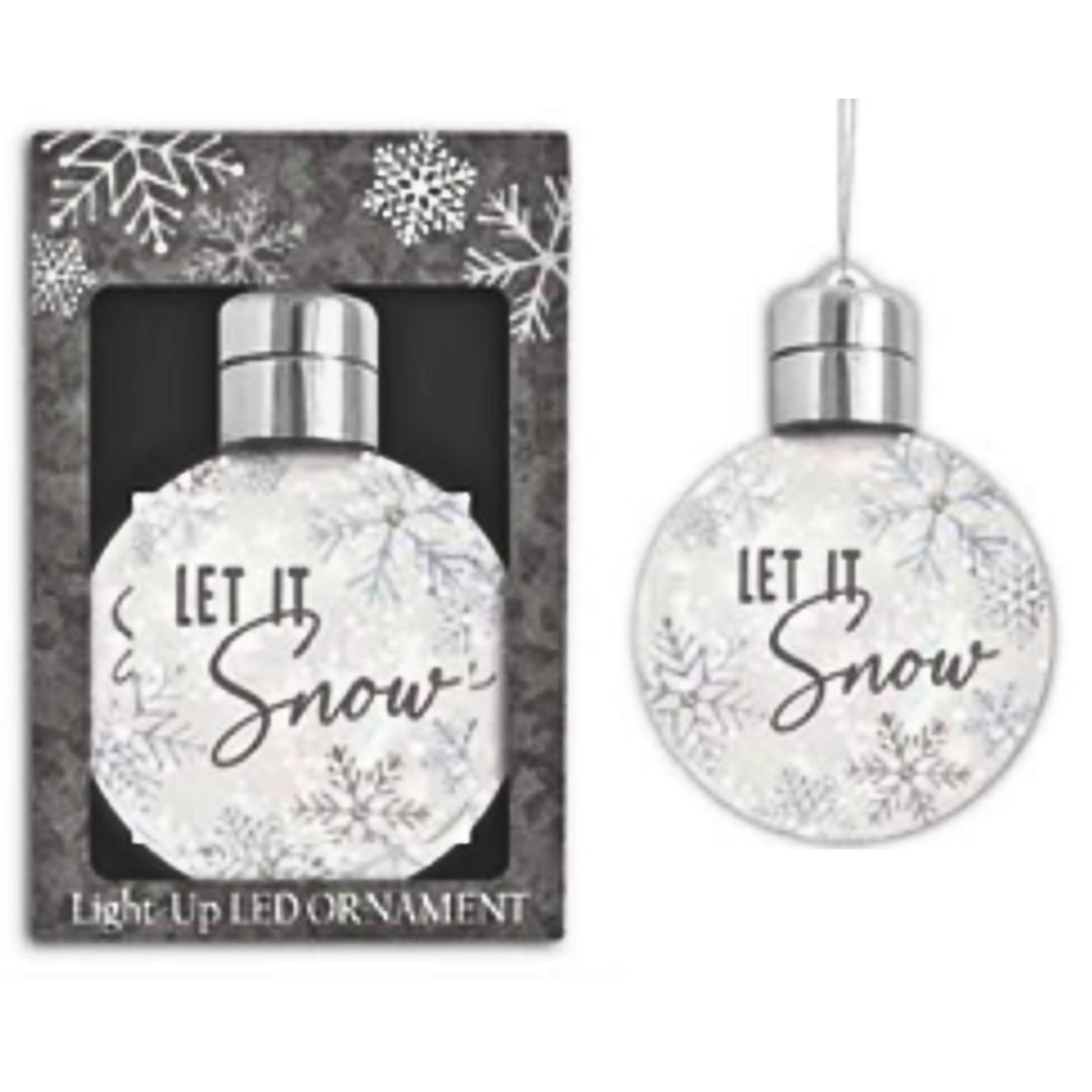 Let It Snow LED Ornament - A. Dodson's