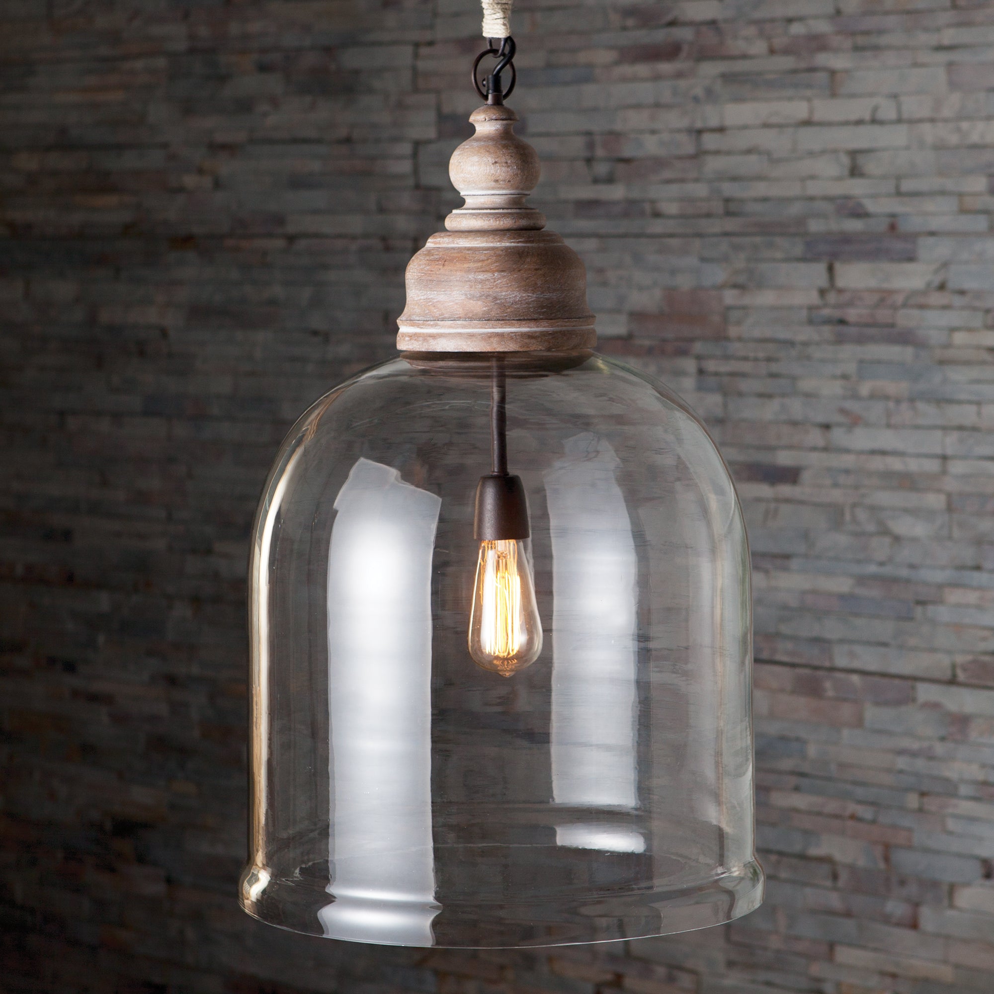 VINTNER'S CLOCHE PENDANT 26" - view 4