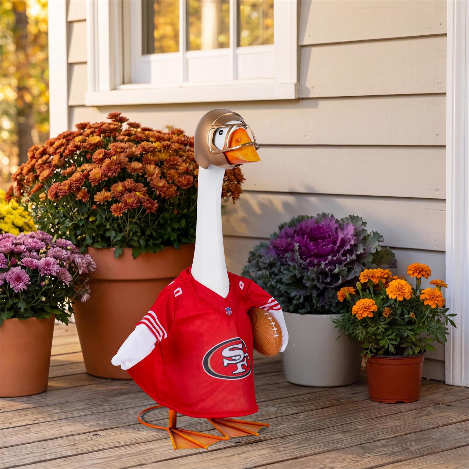 San Francisco 49ers Sports Porch Goose Uniform