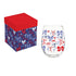 American Classic Red, White, & Bows Wine Glass Stemless