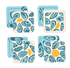 Oyster Twist Coasters Set of 4