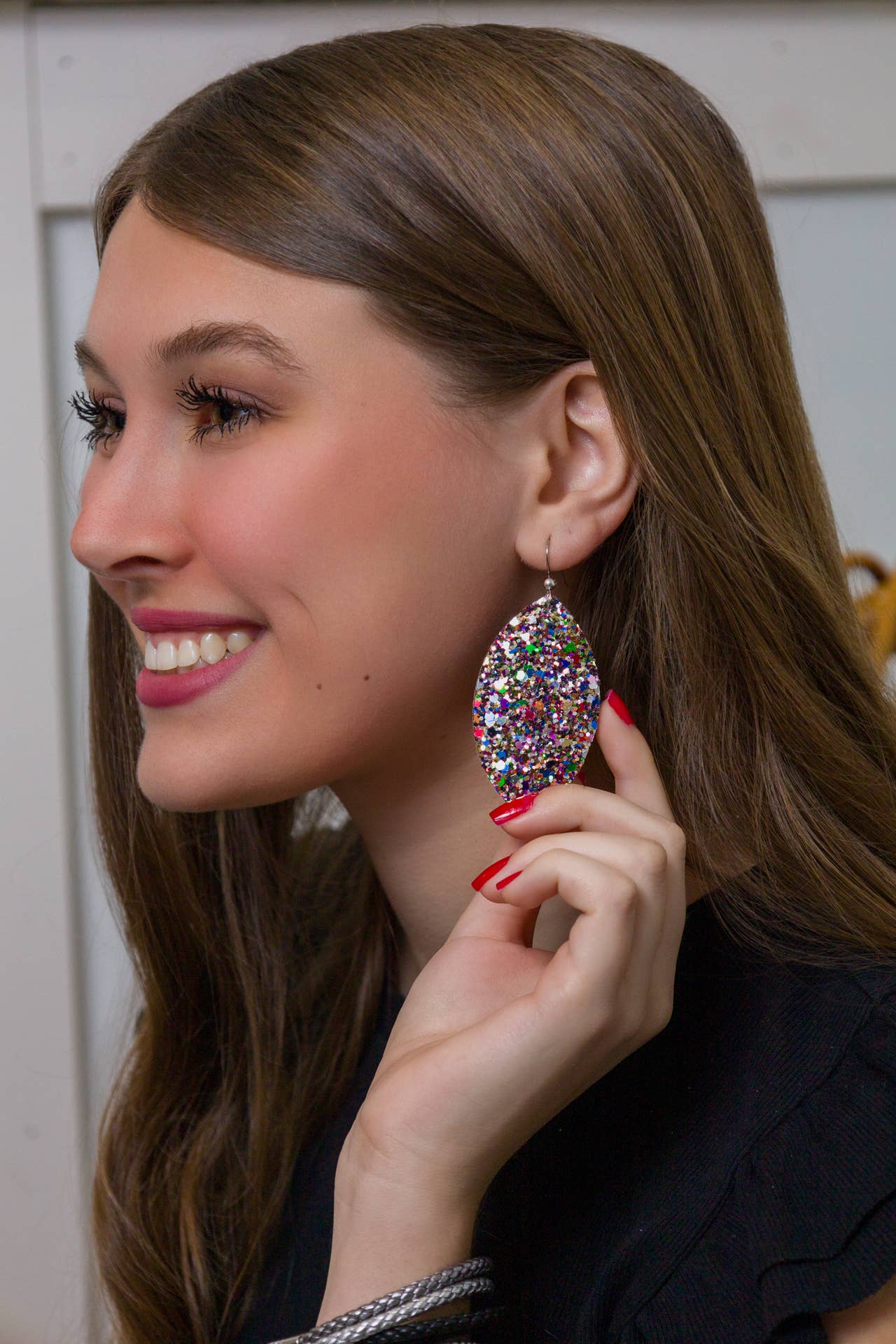 Studio 54 Leather Earrings