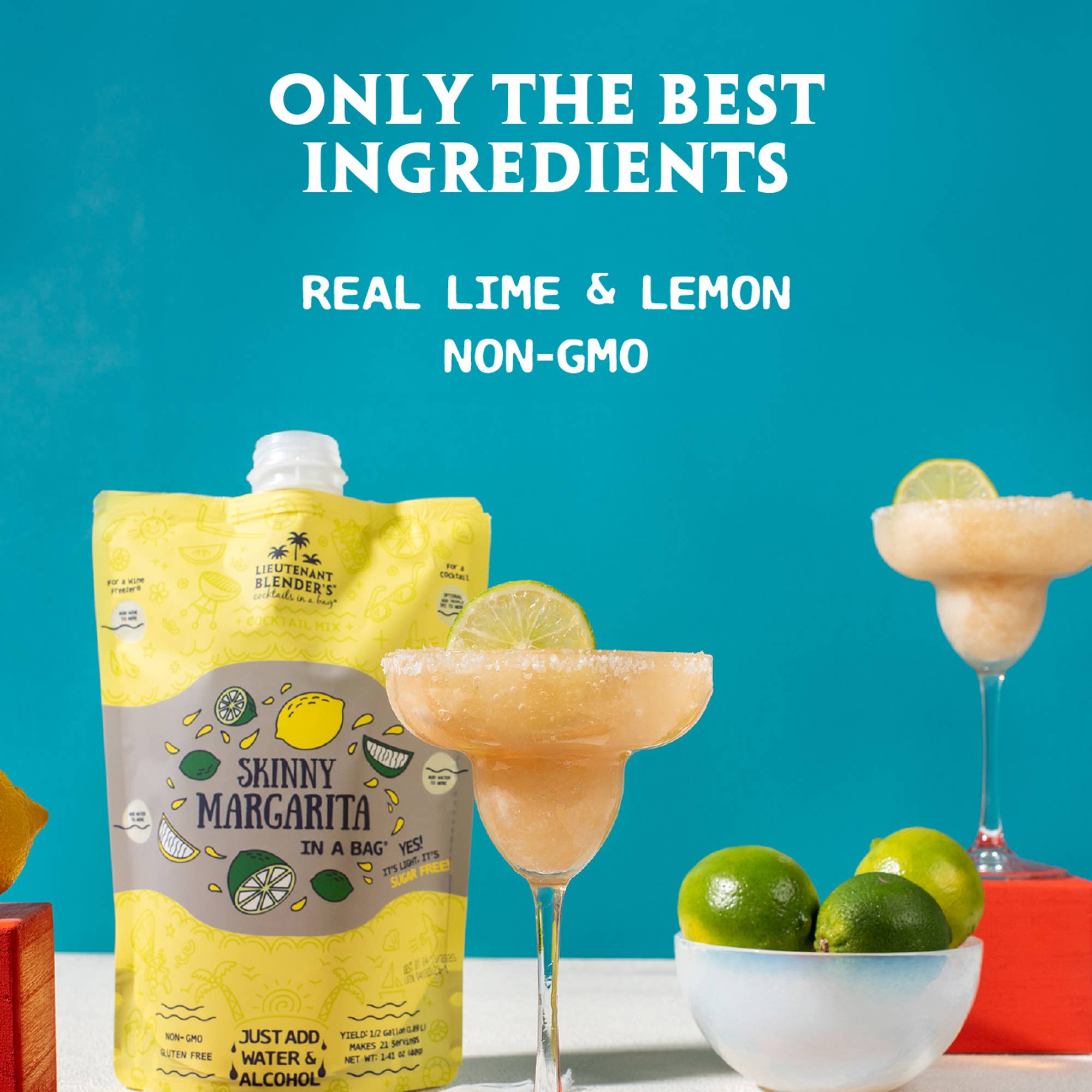 Skinny Margarita in a Bag® Cocktail / Mocktail Slushie Mixer
