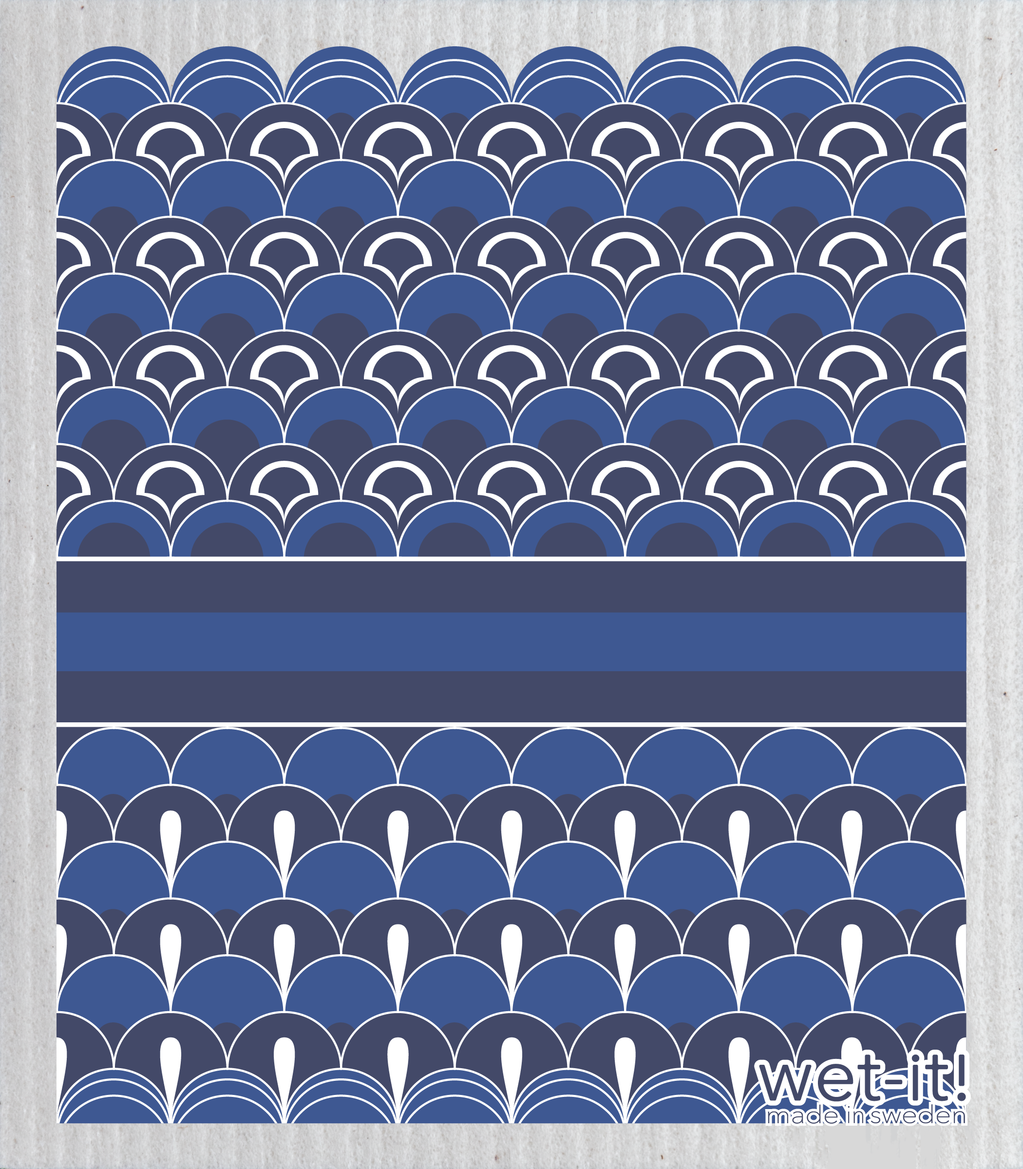 Arch Blue Chinoiserie Swedish Cloth