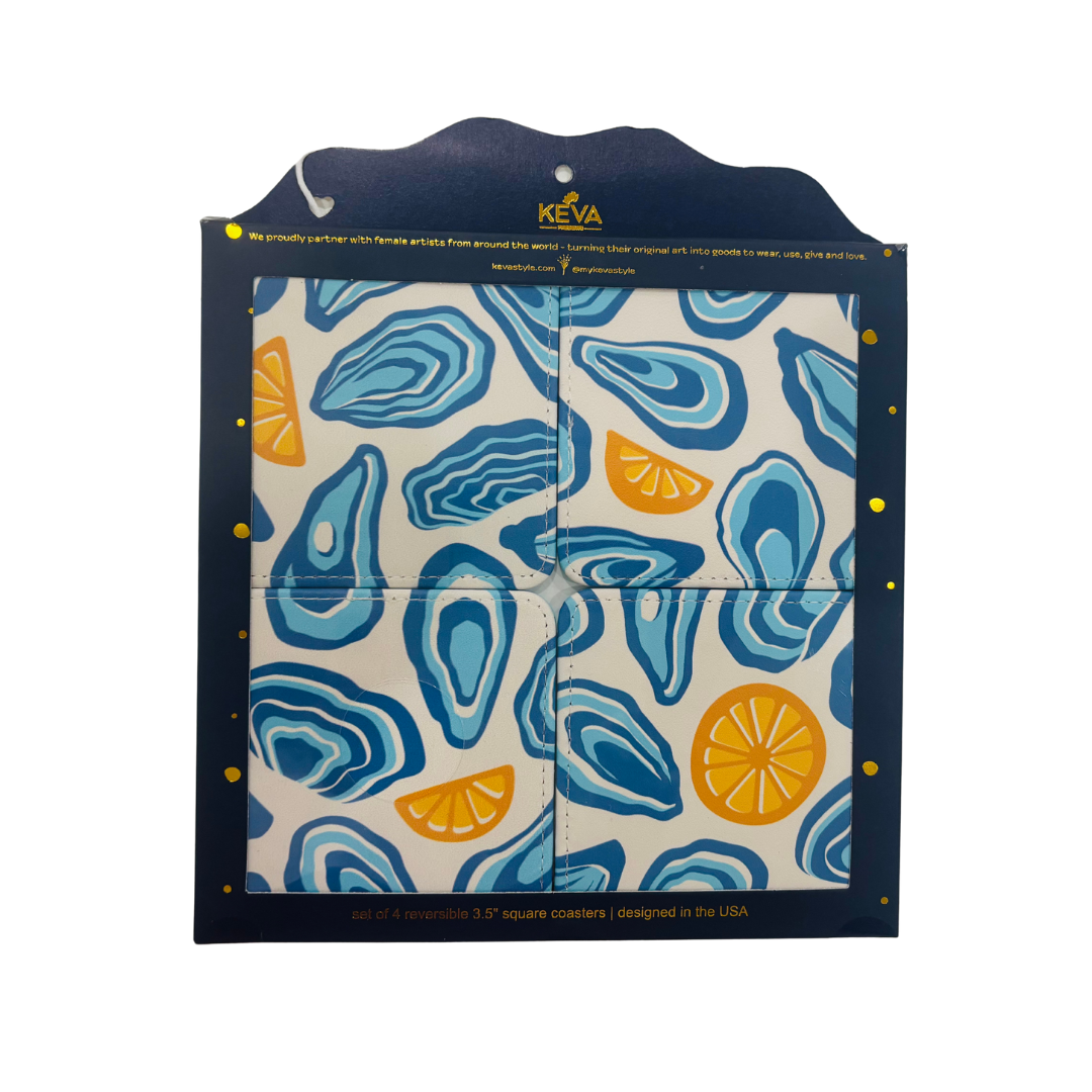Oyster Twist Coasters Set of 4