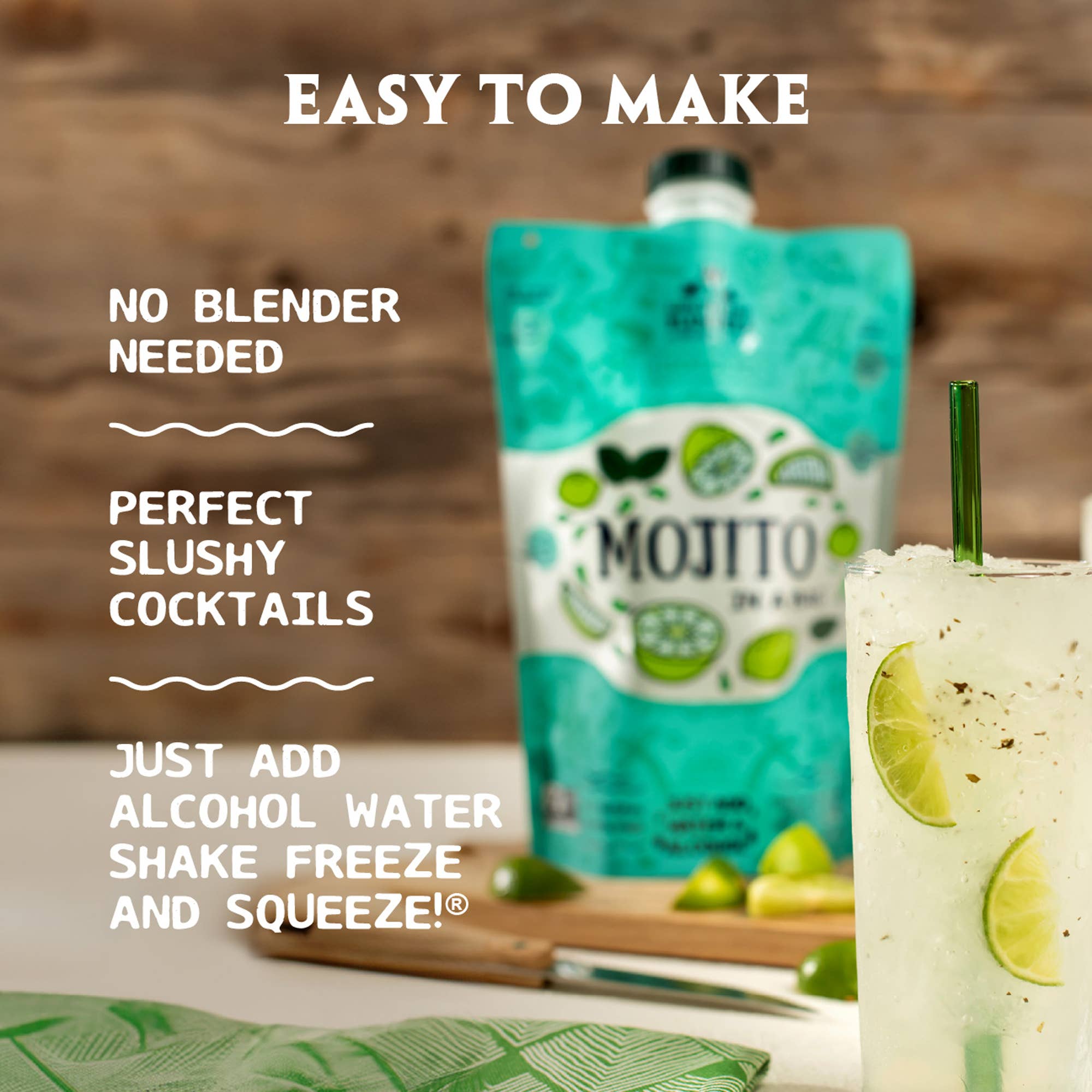 Mojito in a Bag® Cocktail / Mocktail Slushie Mixer