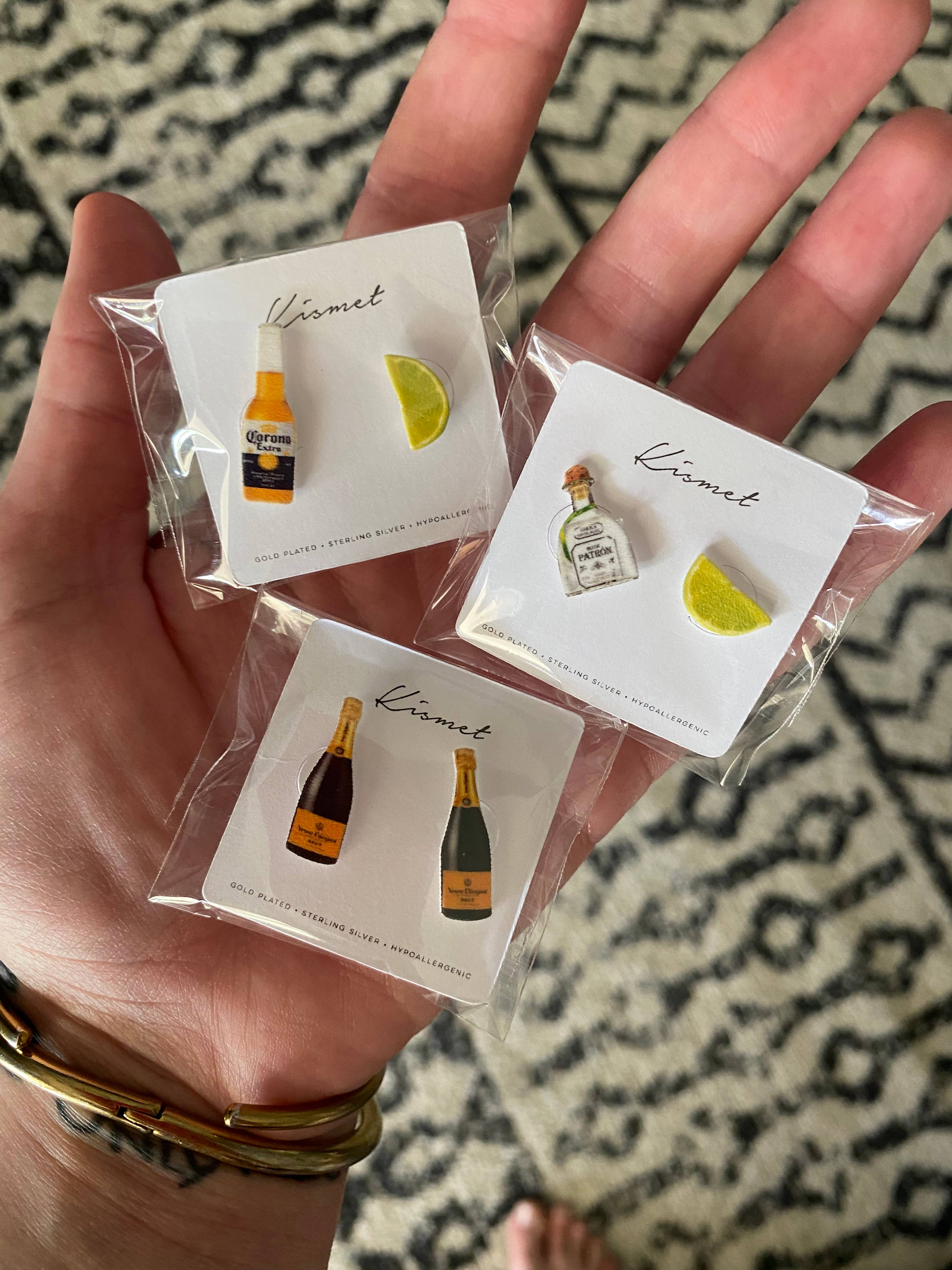 Beer + Lime Stud Earrings