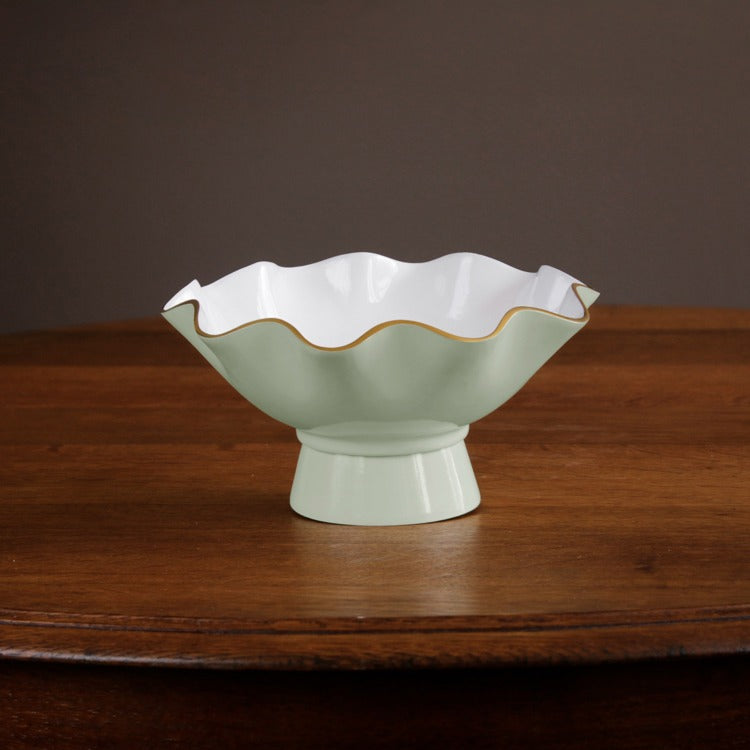 ENCANTO Carola Small Pedestal (Pistachio and White)