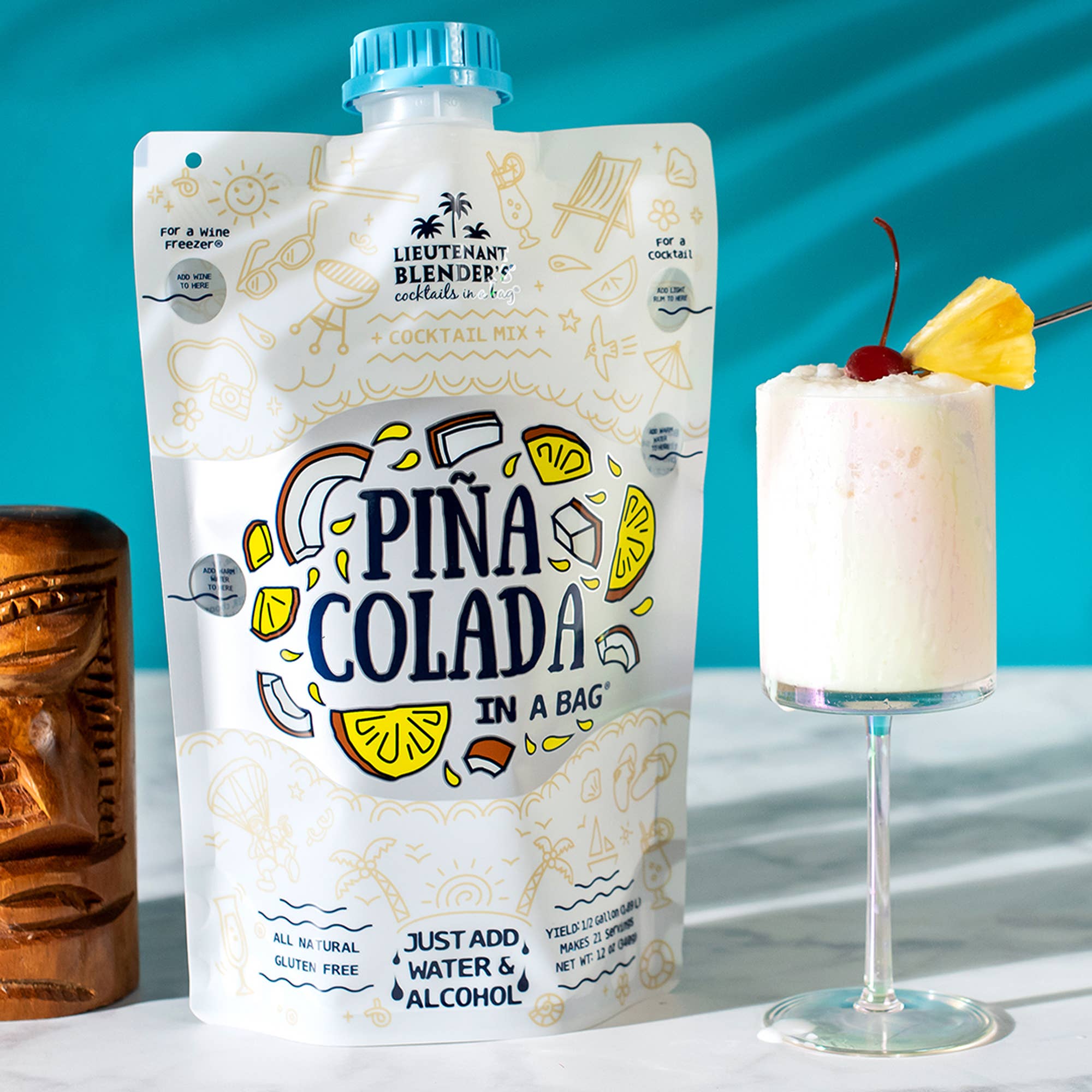 Pina Colada in a Bag® Cocktail / Mocktail Slushie Mixer