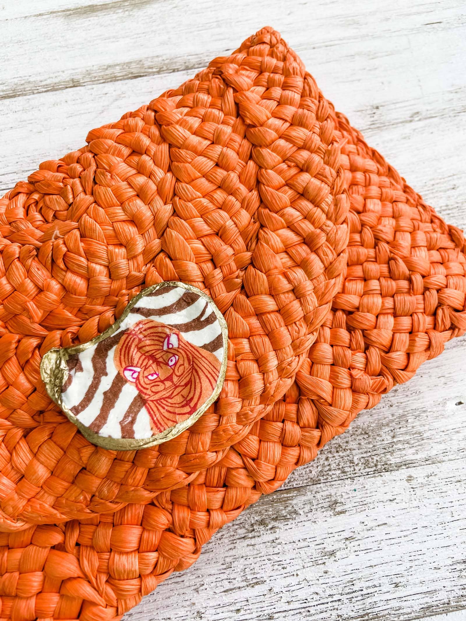Tiger Oyster Shell Clutch by Made on Maidstone - view 3