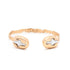 Spencer-Gold Hammered Cuff Cross Bracelet