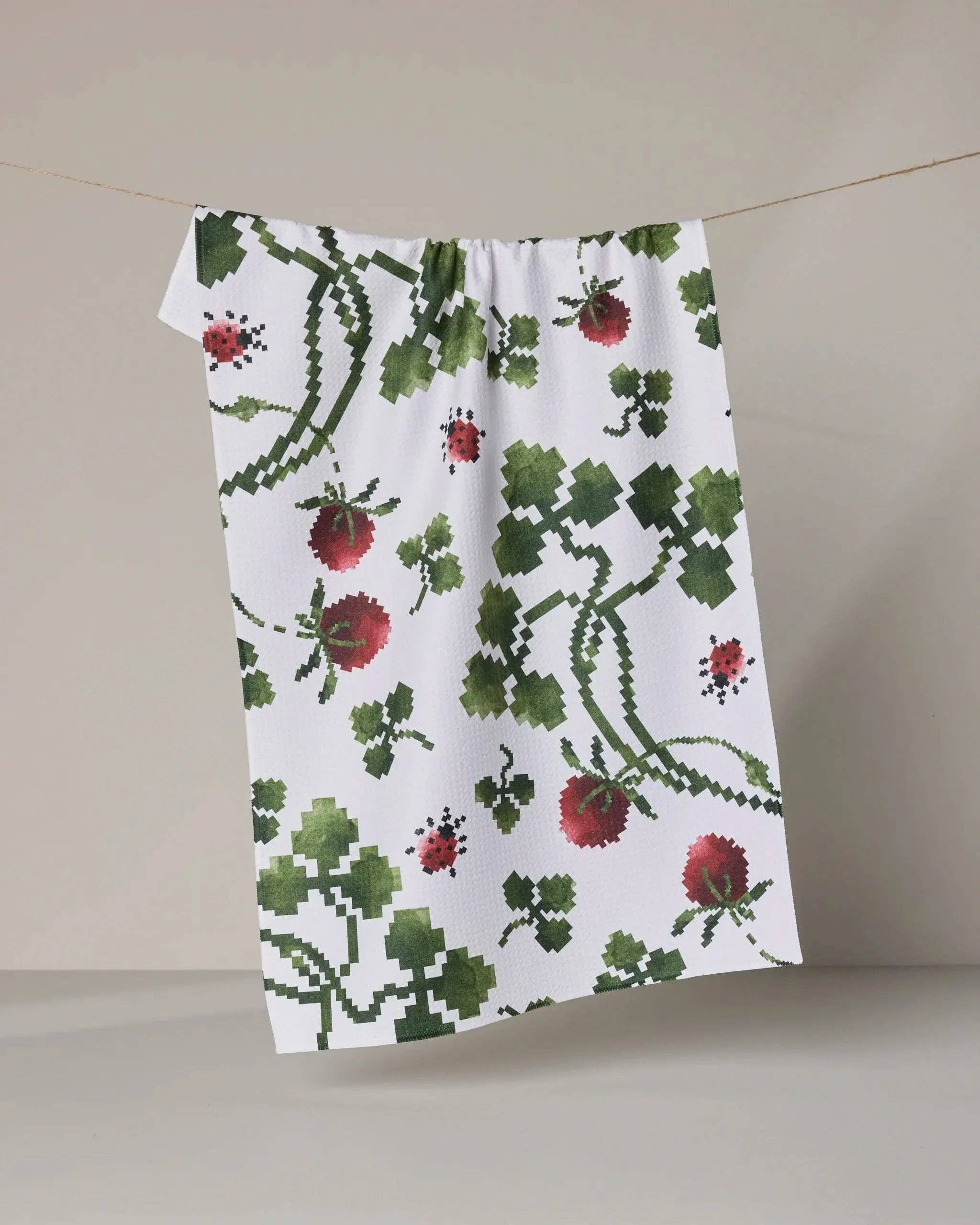 Ladybug Fields Tea Towel