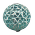 8" Solar Cardinal and Holly Hanging Mosaic Gazing Ball