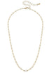 Celia Charm Necklace Base in Shiny Gold