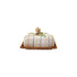 Hand-Painted Stoneware Butter Dish with Acorn Handle ©