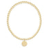 enewton-gameday ecollegiate classic gold 3mm bracelet -clemson disc