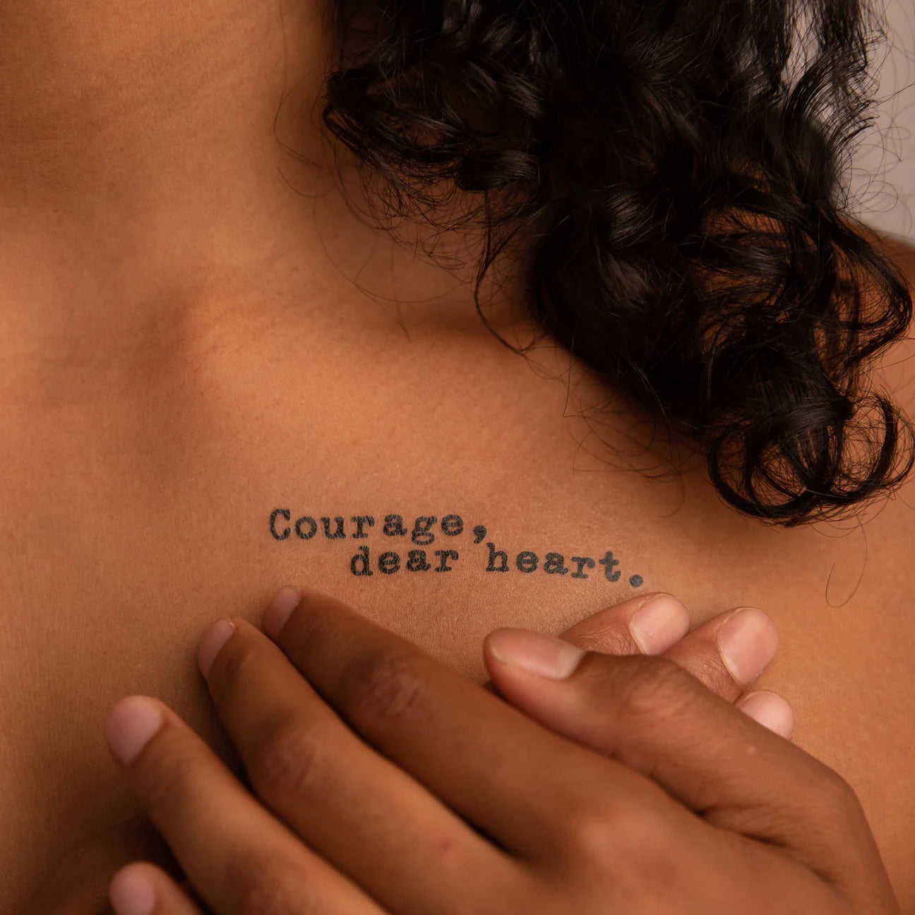 Courage, Dear Heart Manifestation Tattoo (C.S. Lewis)