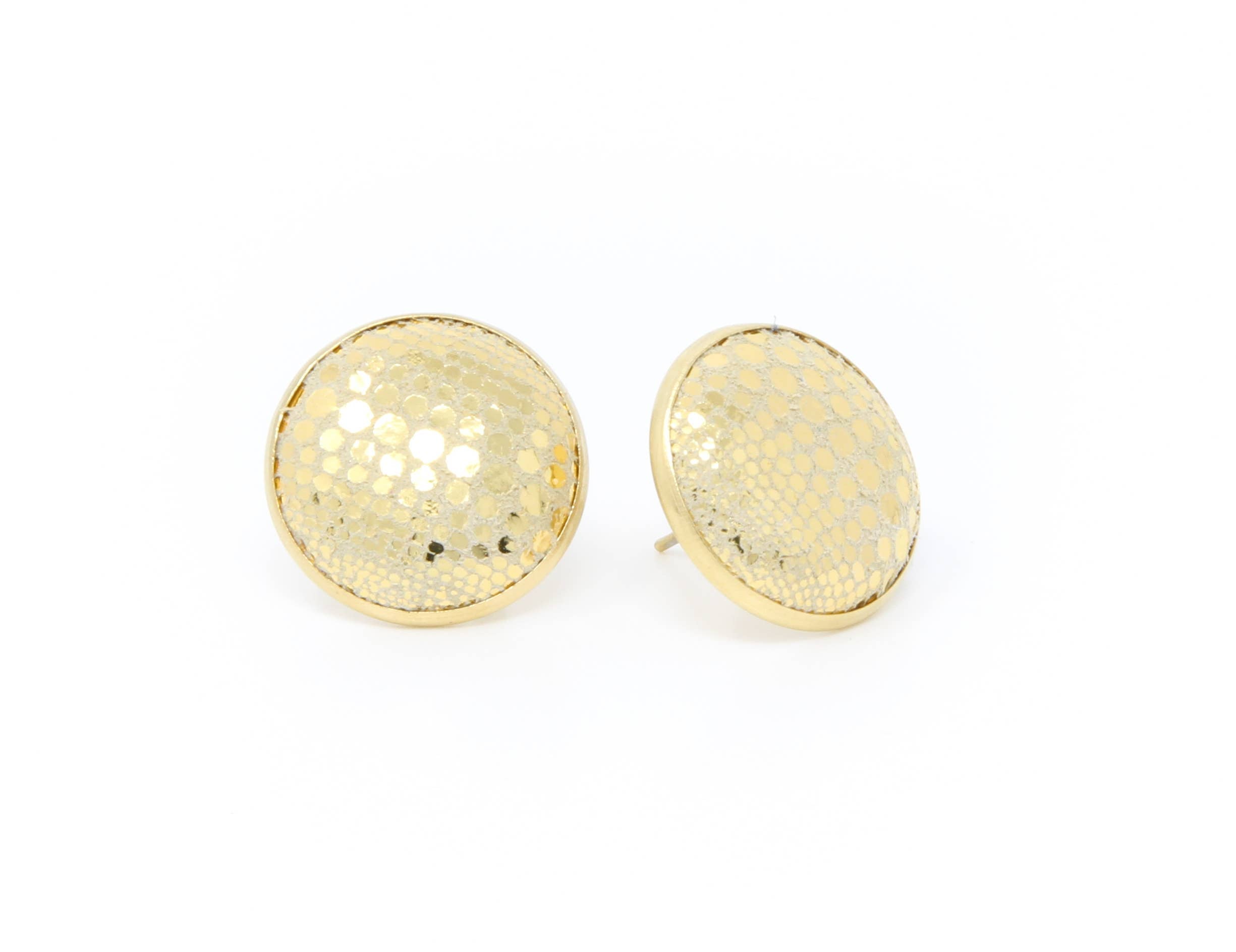 Luna Gold Full Circle Earrings