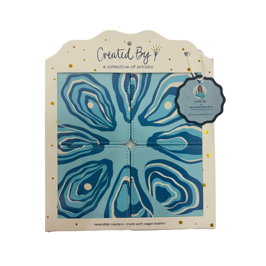 Oyster Twist Coasters Set of 4