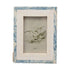 Handmade Blue and Ivory Two-Tone  Photo Frame