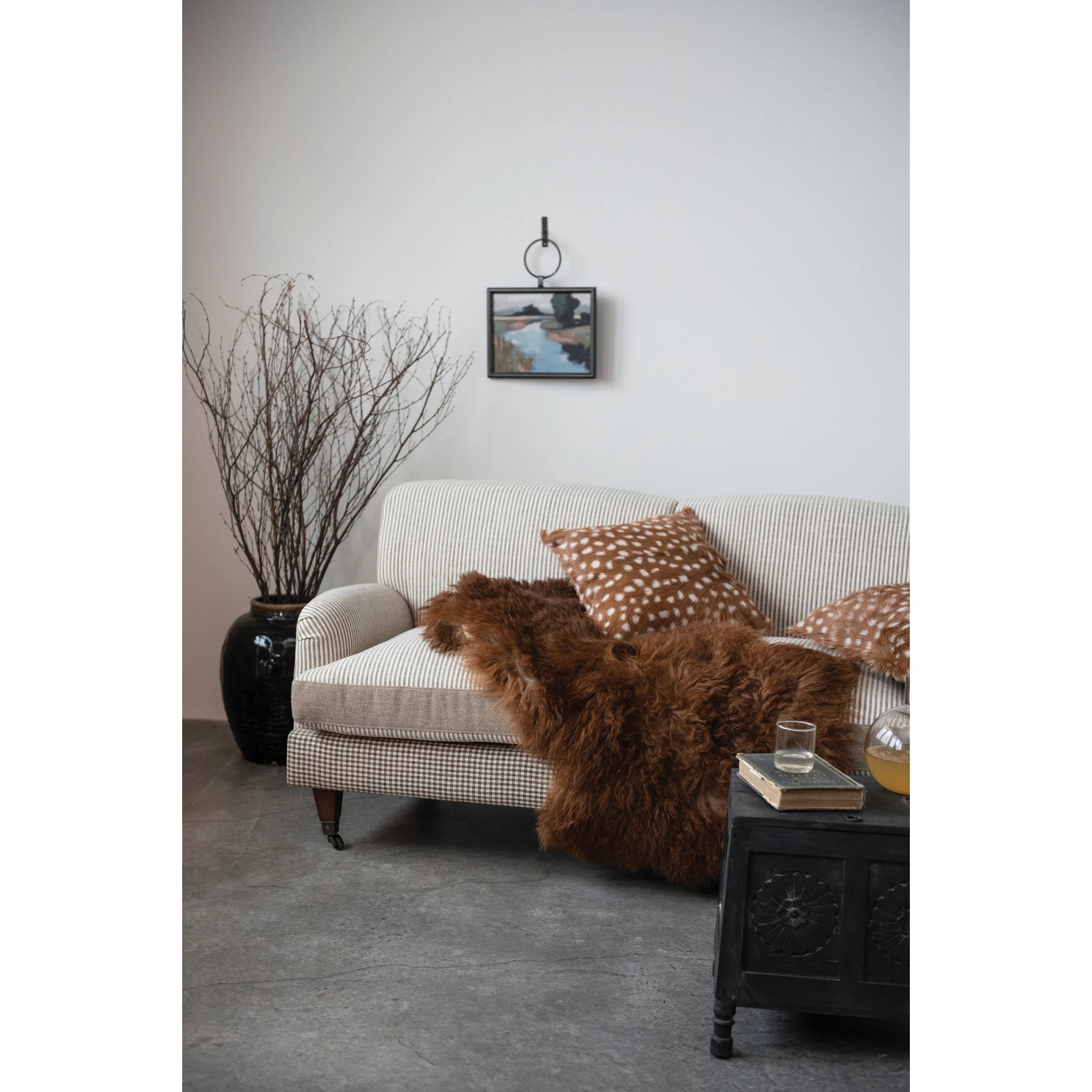 Metal Framed Landscape Wall Décor with Bracket - A. Dodson's