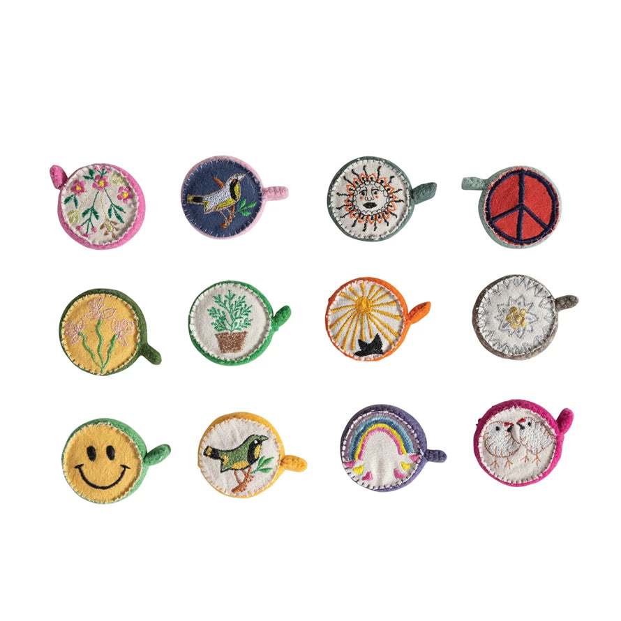 Plastic & Embroidered Wool Felt Tape Measure - A. Dodson's