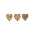 Decorative Hammered Brass Heart Shaped Dish with Laser Etched Saying, 3 Styles