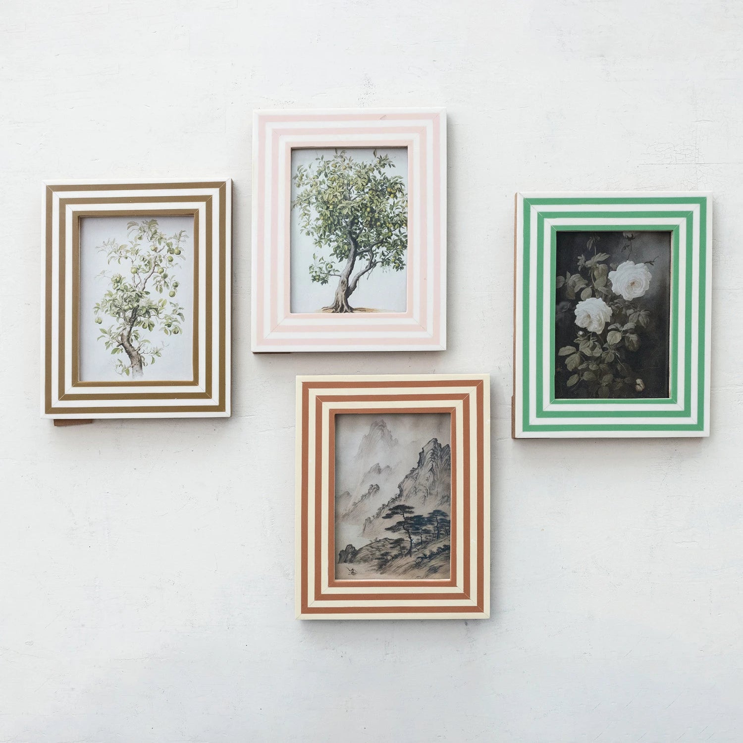 Photo Frame w/ Inlaid Stripes 5 X 7 Inch