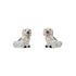 Ceramic Staffordshire Dog Shaped Toothpick Holder, 2 Styles