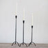 Hand-Forged Cast Iron Footed Taper Holders