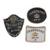Enameled Metal Tray with Gold Edge, 3 Styles ©