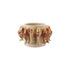 Stoneware Planter w/ 3D Fish, Reactive Glaze (Holds 4" Pot) (Each One Will Vary)
