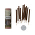 12 Piece Mimosa & Cardamom Scented Thick Incense Sticks with Marble Incense Holder, Set of 13
