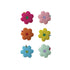 Handmade Glass Beaded Fabric Flower Shaped Tape Measure, 6 Colors