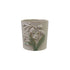 Hand-Painted Embossed Stoneware Planter