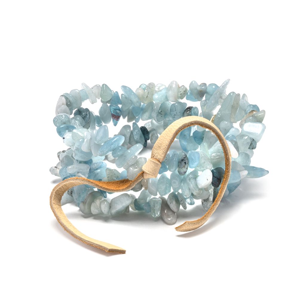 Breck - Aquamarine Stone Bracelet