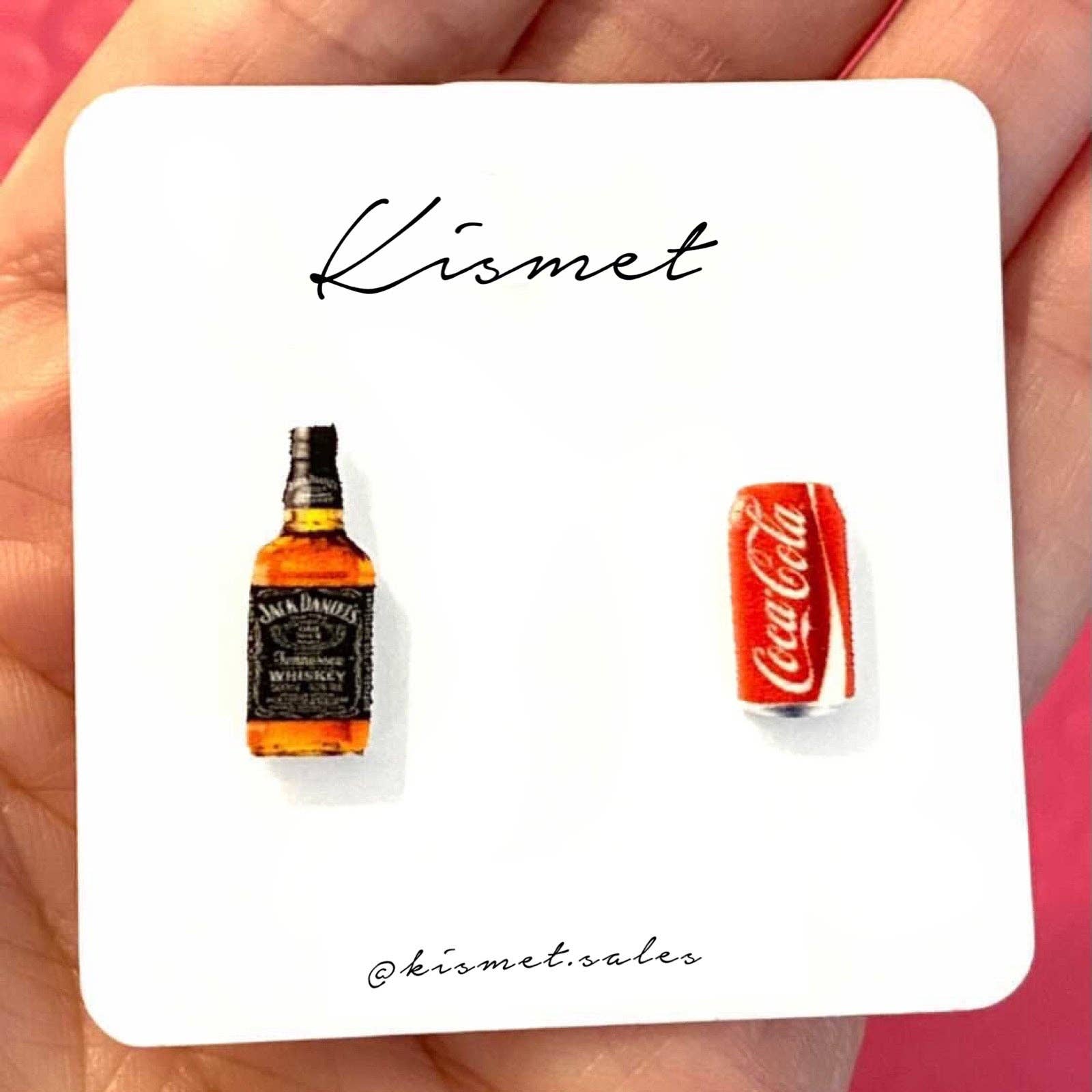 Whiskey + Soda Stud Earrings