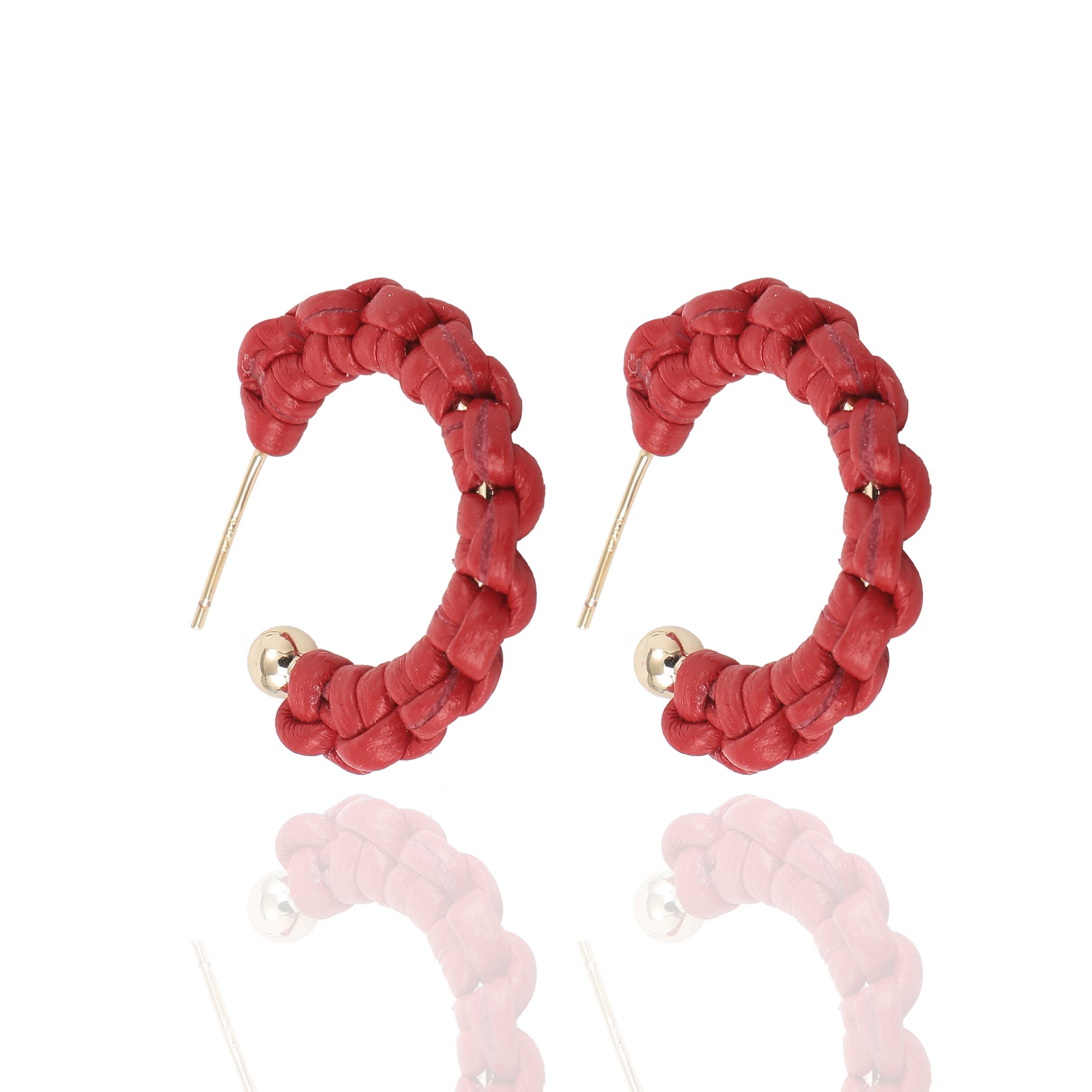 Petite Braided Hoop Earrings